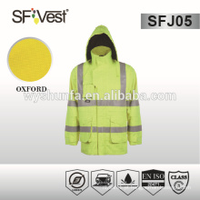 Jaqueta de segurança reflectora com estofamento, forro em tafetá 100% poliéster 190t, EN ISO 20471 CLASS 3